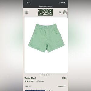 NWT never worn sage green Jungmaven “Venice” hemp shorts (Men’s L)